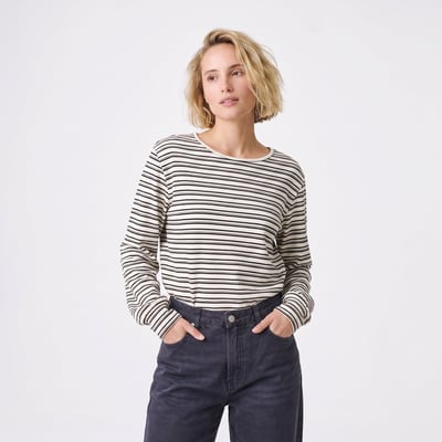 Sweat rayé femme en maille souple TEMIANE ARTLOVE