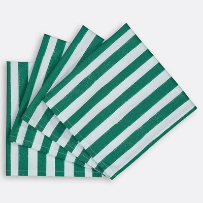 4er-Pack Stoffservietten Marles, vorgewaschene Baumwolle LA REDOUTE INTERIEURS