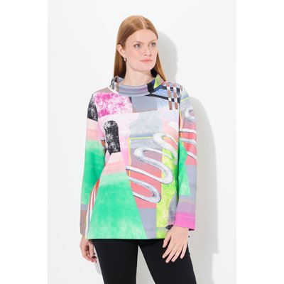 Sweat-shirt en modal mélangé à motif patch ULLA POPKEN