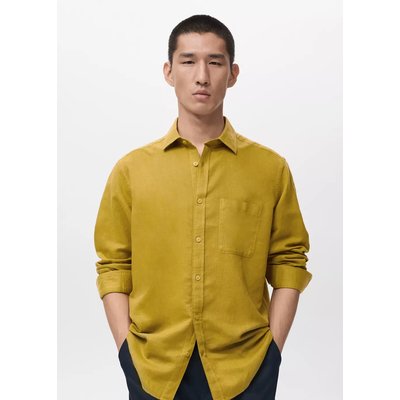 Chemise regular-fit lin poche MANGO MAN