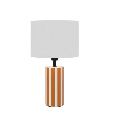 Lampe à poser en Céramique & Abat-jour Lin-HOPPER POTIRON PARIS