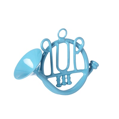 Suspension de noël décorative cor de chasse en fer L9 SIA DECO