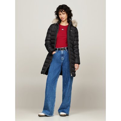 Doudoune longue zippée à capuche TOMMY JEANS