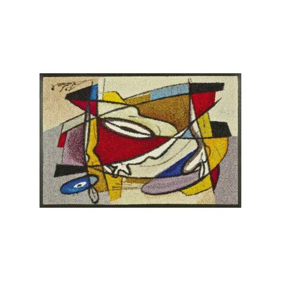 Paillasson tissé motif abstrait STEADY UN AMOUR DE TAPIS