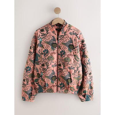 Blouson aviateur jacquard à fleurs NEXT