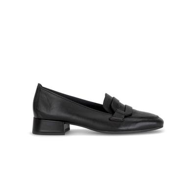 Mocassins en cuir lisse à talon décroché GABOR