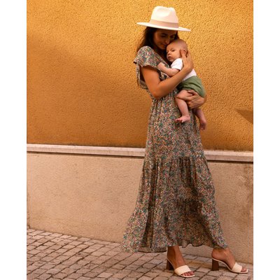 Robe longue de grossesse et d'allaitement Victoria CACHE COEUR