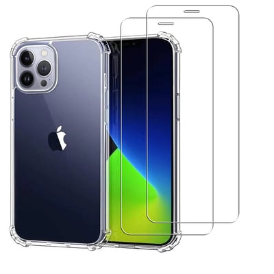 Coque iPhone 13 Pro Max antichoc + 2 vitres EVETANE