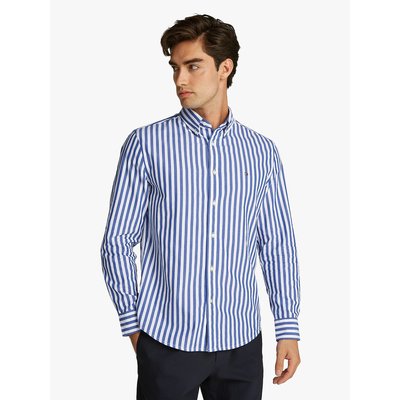 Chemise droite popeline rayée TOMMY HILFIGER