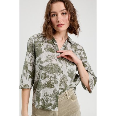 Blouse manches 3/4 en jean CACHE CACHE