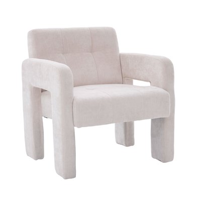 Fauteuil moderne en tissu chenille, RAMONB MEUBLES COSY