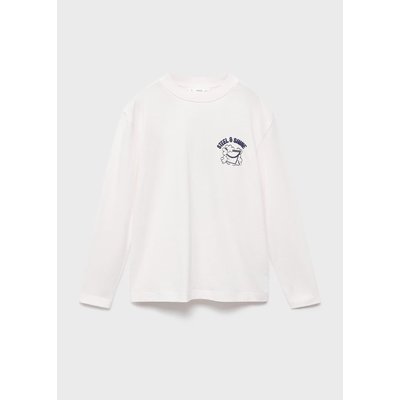 T-shirt coton motif en relief MANGO KIDS