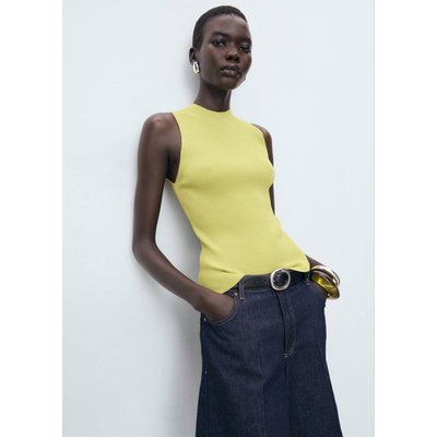 Top maille côtelée MANGO