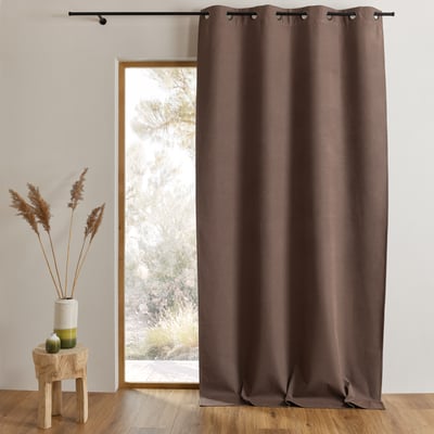 Rideau 100% occultant thermique phonique chiné MIDNIGHT - QABANE HOME MAISON