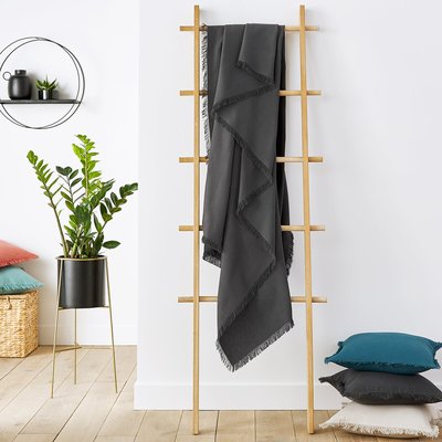 Plaid in cotone con frange, Panama LA REDOUTE INTERIEURS