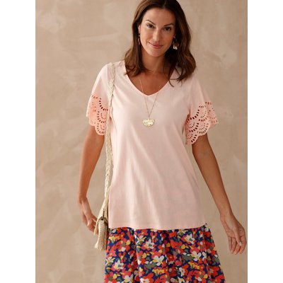 Tee-shirt pur coton manches papillon DAXON