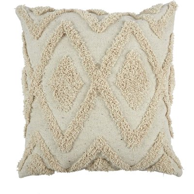 Coussin ethnique losanges en relief 40 x 40 cm CMP
