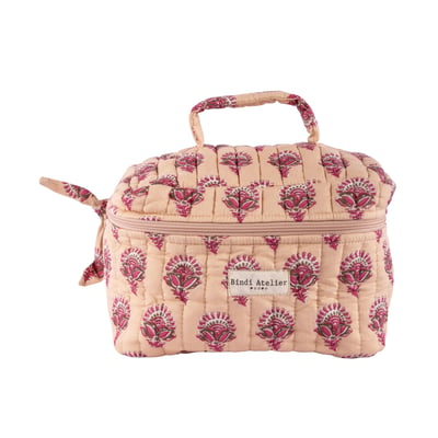 Trousse vanity en coton matelassé Aarti BINDI ATELIER