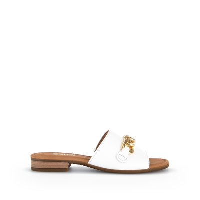 Mules en cuir lisse à talon décroché GABOR