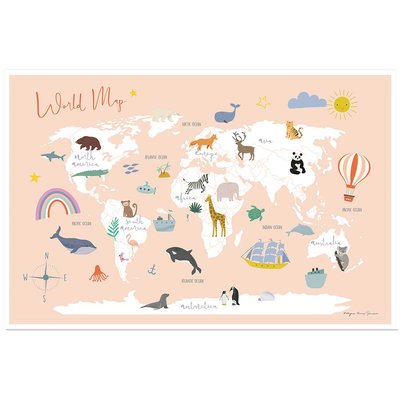 Affiche enfant exploration HEXOA