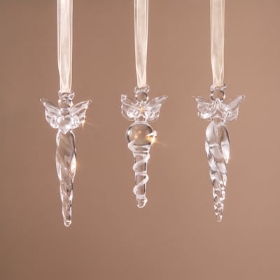 Petits anges à suspendre de noël décorative transparente H9 SIA DECO