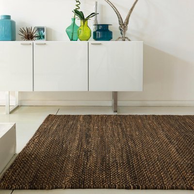 Tapis kilim fait main en chanvre motif uni LOOK 607 UN AMOUR DE TAPIS