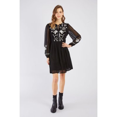 Robe courte brodée ELISABETH DERHY