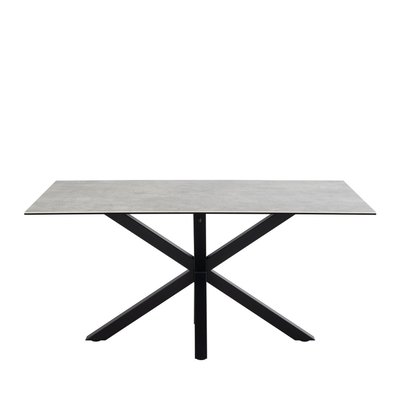 Table à manger 6 personnes en céramique et métal - Eurame DRAWER