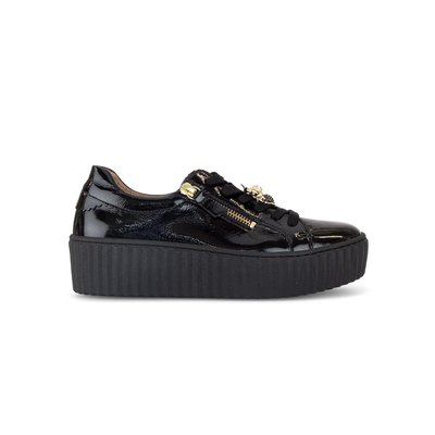 Baskets en cuir vernis à talon compensé GABOR