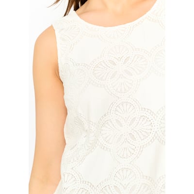 Robe brodée évasée LOLALIZA
