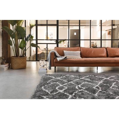 Tapis à poils longs motif ethnique , AFELLA WECON HOME