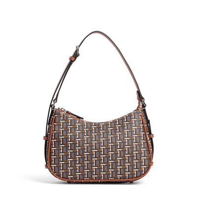 Sac porté épaule petit en toile monogramme CAMILLE LE TANNEUR