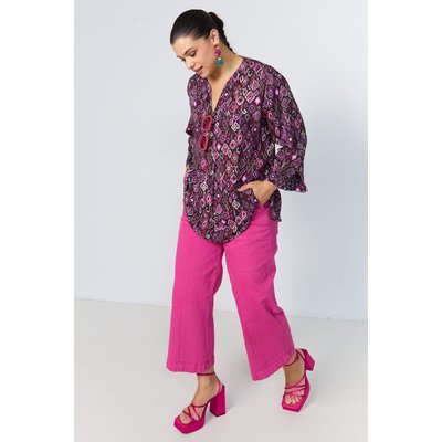 Blouse en imprimé avec fil fil textile JEAN-MARC PHILIPPE