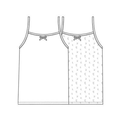 Lot de 2 débardeurs en coton BOBOLI