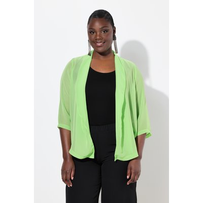 Veste en mousseline oversize. Col châle et ULLA POPKEN