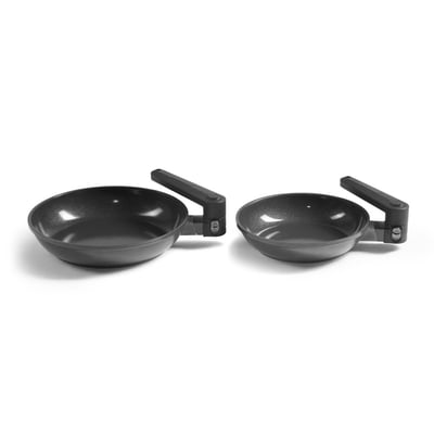 Set de 2 poêles 24/28 cm avec manches repliables - Transformer LAGUIOLE CUISSON