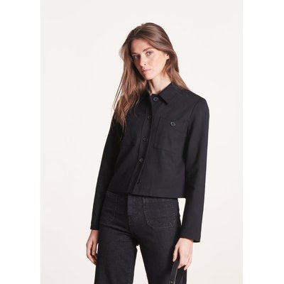 Veste courte et droite à col chemise LA FEE MARABOUTEE