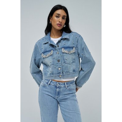VESTE EN JEAN AVEC APPLICATIONS SALSA JEANS