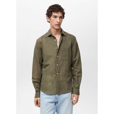 Chemise lin poche MANGO MAN