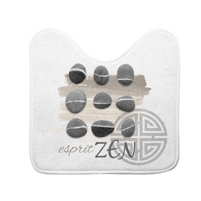 Tapis contour de WC Galets zenitude DOUCEUR D'INTÉRIEUR