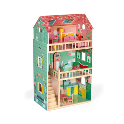 Maison De Poupées Happy Day, 12 Accessoires JANOD