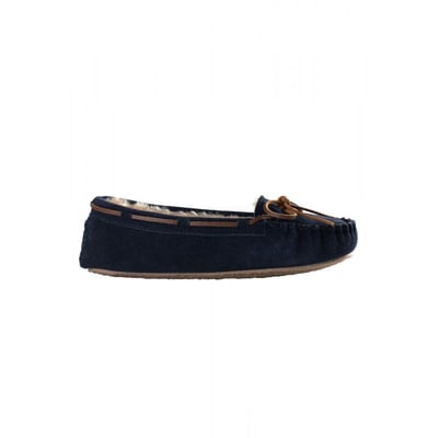 Mocassins Minnetonka Marron Daim Avec Franges - Taille 7 US Femme, Semelles Nubuck, Occasion Portés