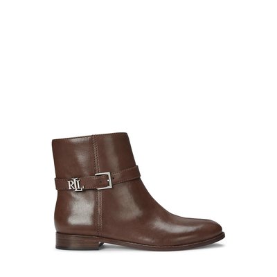 Boots talon plat cuir lisse BROOKE LAUREN RALPH LAUREN