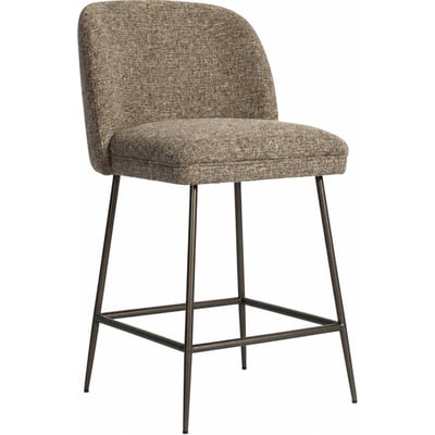 Tabouret de bar rembourré, Dossier arrondi RECOLLECTION