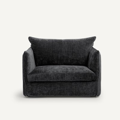 Fauteuil XL in geribd fluweel, Néo Chiquito AM.PM