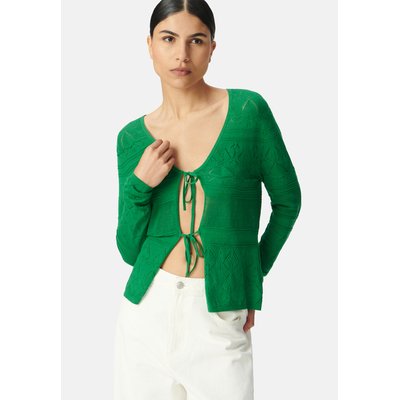 Cardigan tricot ajouré à nouer IKKS
