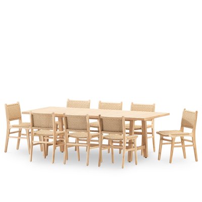 Salon de jardin, 8 chaises, SIENA & MODENA DEFORA HOME