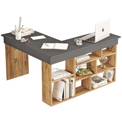Bureau d'angle en aggloméré Clic HANAH HOME