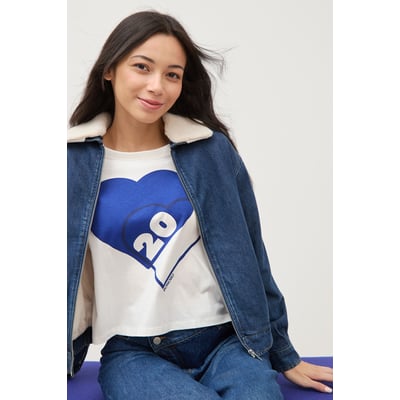 Blouson oversize en jeans doublé BONOBO