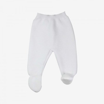Pantalon tricot 0/1 mois - Blanc TROIS KILOS SEPT